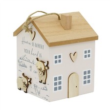 Wooden house door stop 19cm - door,