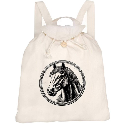 Horse with circle frame - with,