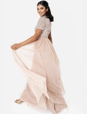 Maya Luxe V Neck Embellished