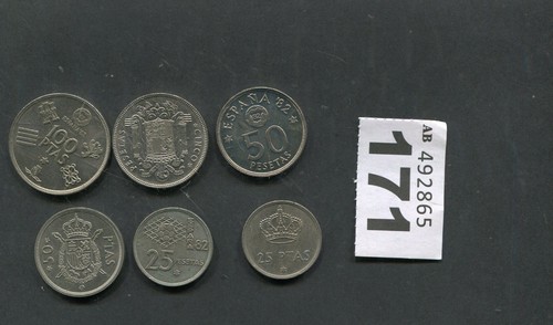 Lot coins of spain - 6,