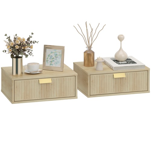 Homcom floating nightstands - homcom,