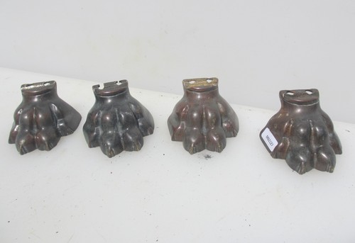 Victorian brass feet lion - victorian,