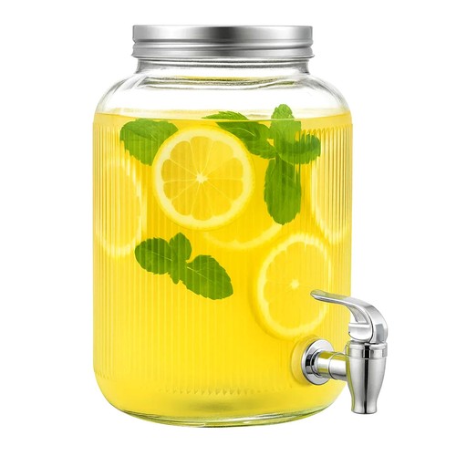 Glass drinks dispenser with - 4l,