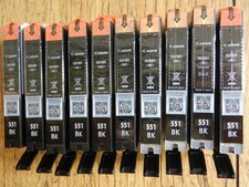 Joblot New Genuine Canon CLI-551 Black Ink Cartridges x 18