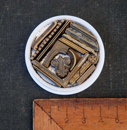 Lot brass ornaments - brass,