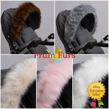 Royal Fur Pram Hood Fur Trim
