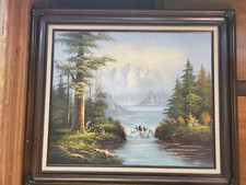 Original Oil Painting Forest