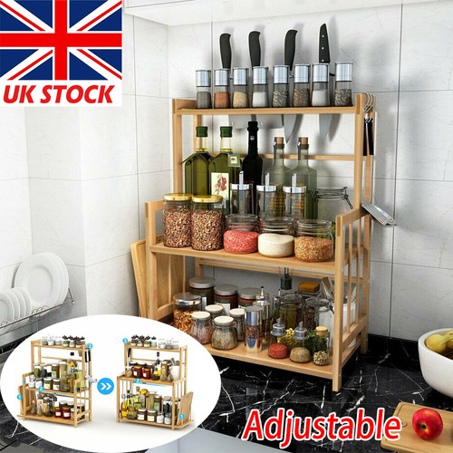 Tier wooden spice - rack, with