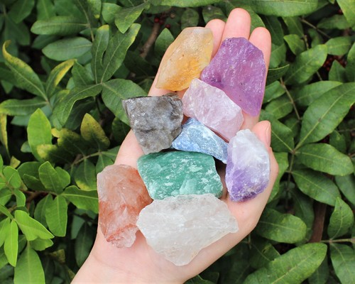 Mixed quartz crystal - quartz, set: