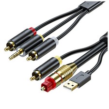Digital Optical to Analog 3.5mm AUX Audio Cable Optical to  Adapter1551