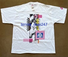 Nike Andre Agassi Air Tech Challenge Court Tennis T-Shirt Denim Lava McEnroe