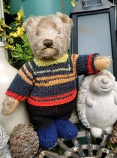 hand knitted teddy bear