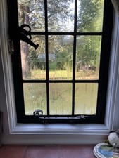 Antique Old Cast Iron Window Handle Victorian Edwardian Architectural Salvage