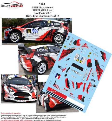 Decals ref 1863 ford - 1/24,
