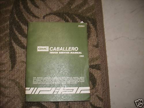 1982 gmc caballero truck - gmc,