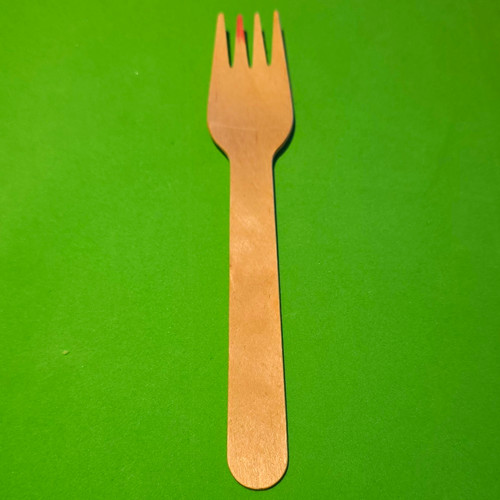 Wooden disposable fork beige - fork,,