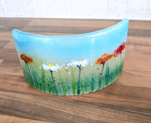 Glowing fused glass - fused, curved