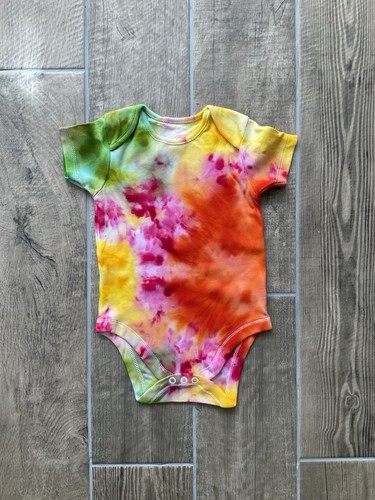 Tie dye baby grow vest - baby,