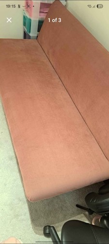 Blush pink futon - pink,