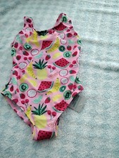 girls swimsuit costume pink