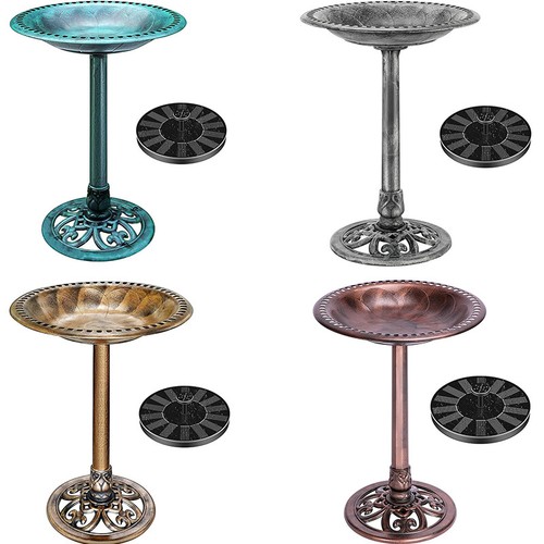 Solar bird bath - bird,