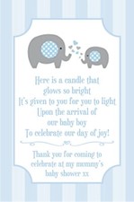 Baby shower tealight scented - baby,