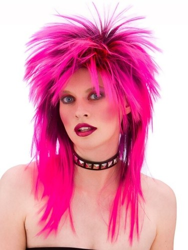 1980 pink punk rocker spikey - 1980's,