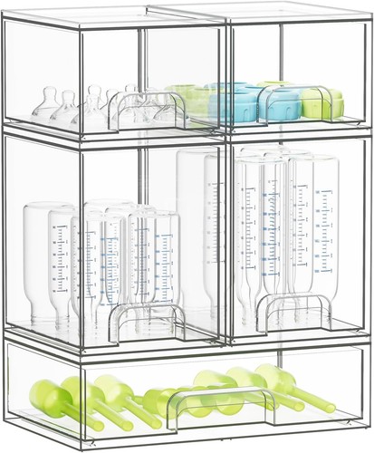 Set clear stackable storage - set,