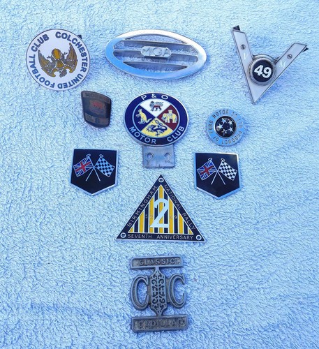 Vintage car badges job lot - car,