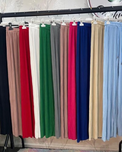 Women wide leg flowy plain - wide,