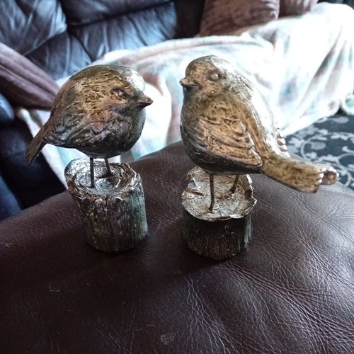 Silver resin bird - 2, x
