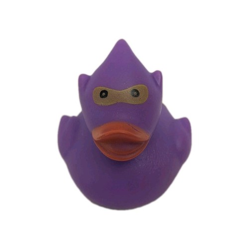 Purple superhero rubber duck - purple,