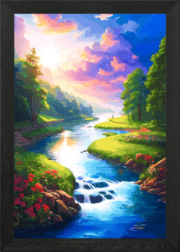 Heaven river beautiful framed - heaven,