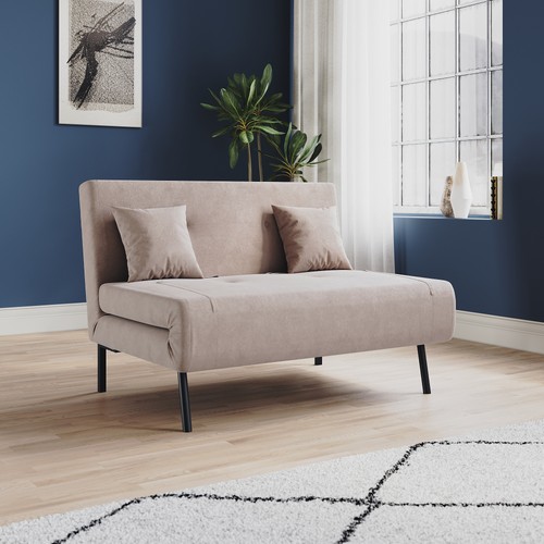 Folding sofa bed khaki - 3-in-1,