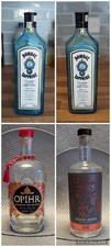 A Variety of  Empty Gin Bottles for Upcycling