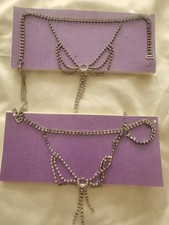 Set Of Stunning Diamante Bra Straps