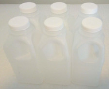 6 x 500ml Reuseable Plastic Bottles with Lids. Storage. Arts & Crafts