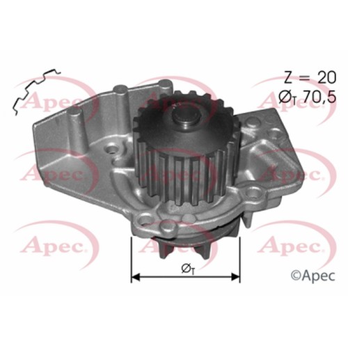 Water pump for - citroen, relay