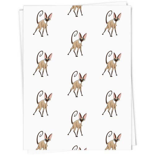 Siamese cat gift wrap - cat', /