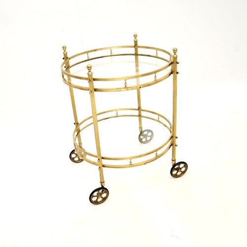 Vintage french brass drinks - brass,