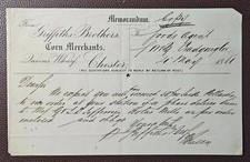 1901 Griffiths & Millington Worcester Letter – Auctioneers & Estate Agents Descr