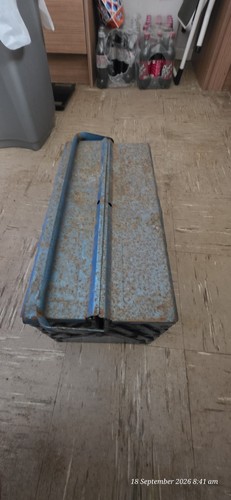 Vintage large blue metal - large,