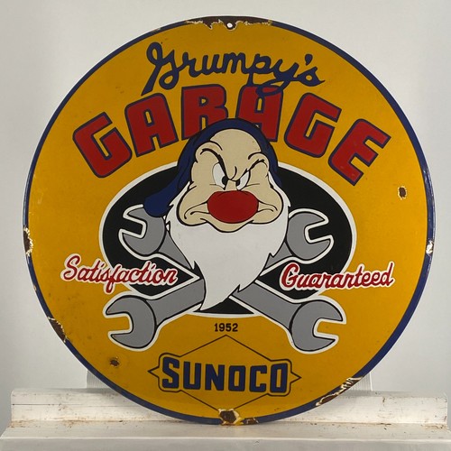 Sunoco enamel sign - sunoco,