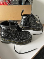 Infant black sparkle Dr Martens size 4.5 - excellent condition.