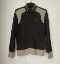 Men’s Vintage Sonneti Zip Up Cotton Jacket Brown / Cream Size Medium