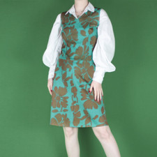 VINTAGE 60s 70s Teal Blue