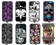 Skulls Rubber Phone Case Skull