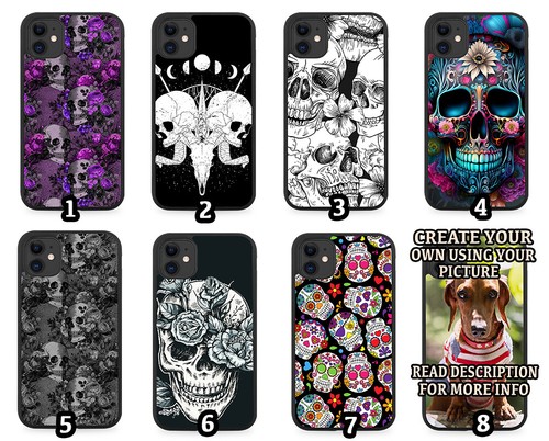 Skulls rubber phone - rubber, skull
