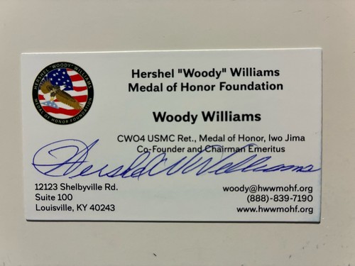 Hershel williams autograph - hershel,
