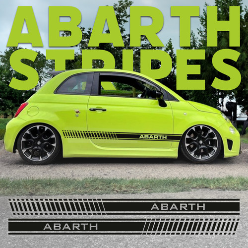 Black side stripes - stripes, fiat